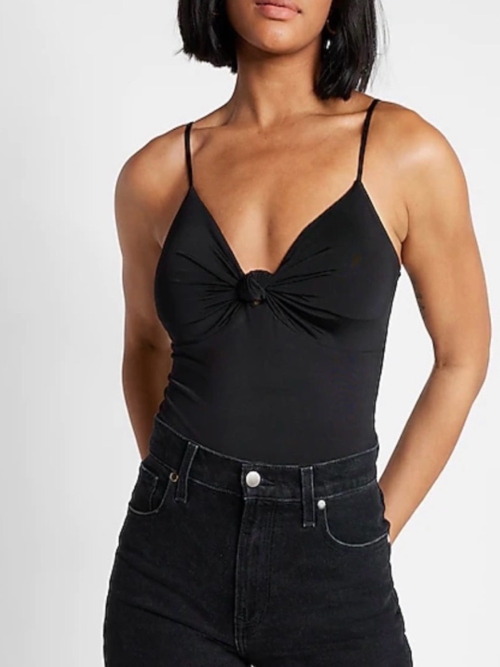 Express Black Women's bodysuit, contour collection, NWT